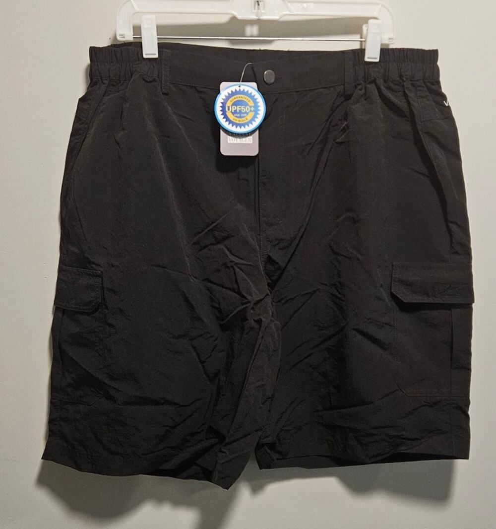 NWT Vayager Women's Swim Shorts Size XXL Black Nylon UPF 50+